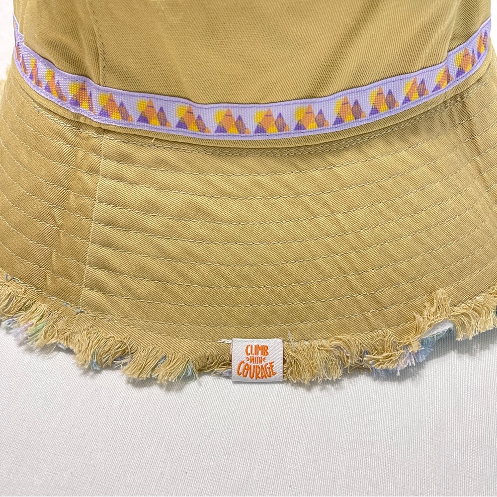 Little Brownie Reversible Tropical Cookies Climb With Courage Bucket Hat NWT - Picture 6 of 7